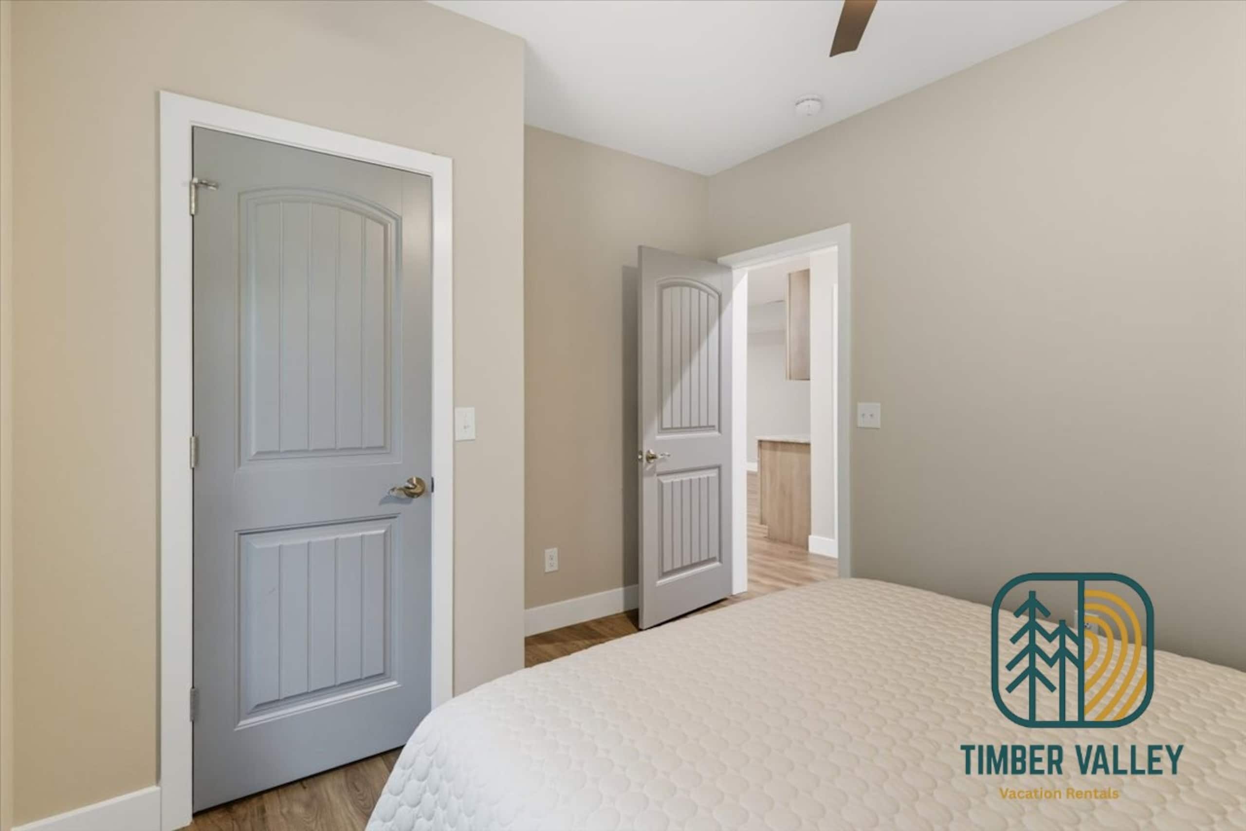 Bedroom at the Russell Township house
